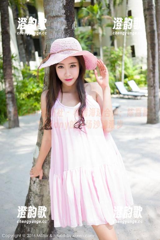 MiStar魅妍社 - 私房海边合集：陈嘉嘉Tiffany的一场沙滩漫步