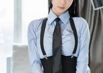 秀人网 – 蓝夏akasha的办公室精选：办公室，意外的浪漫